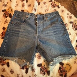 Levi's Blue Denim 501 Shorts